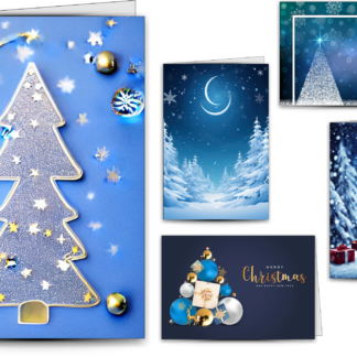 Biglietti Auguri<br>"BLUE COLLECTION"<br>10 pezzi - #1