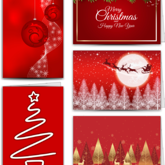 Biglietti Auguri<br>"RED COLLECTION"<br>10 pezzi - #2