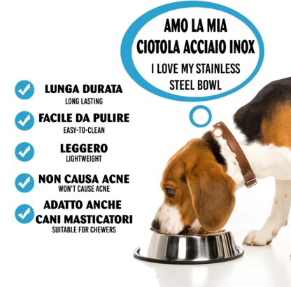 Ciotole Acciaio<br>INOX - 3 pezzi - immagine 4
