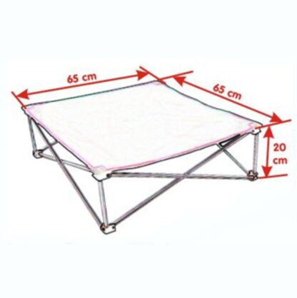 Lettino pieghevole<br>65x65 cm - blu - immagine 6